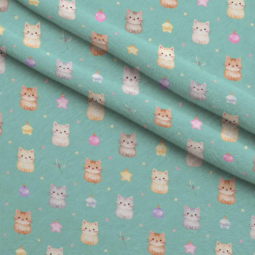 Sugarplum Winter Whimsy Pattern 23 Minky Fabric — plush minky folded close-up preview (mv-minky-v1:lying)