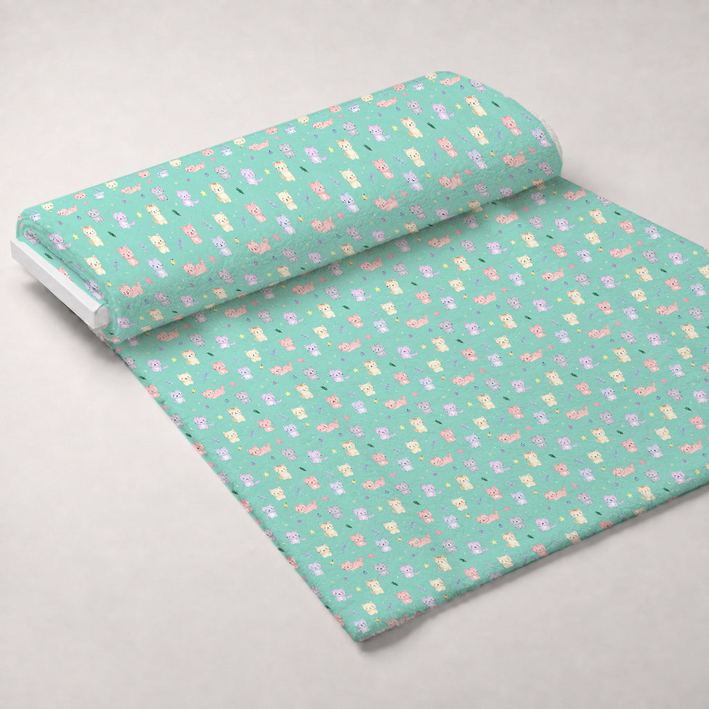 Sugarplum Winter Whimsy Pattern 24 Minky Fabric — plush minky unrolled bolt preview (mv-minky-v1:bolt)