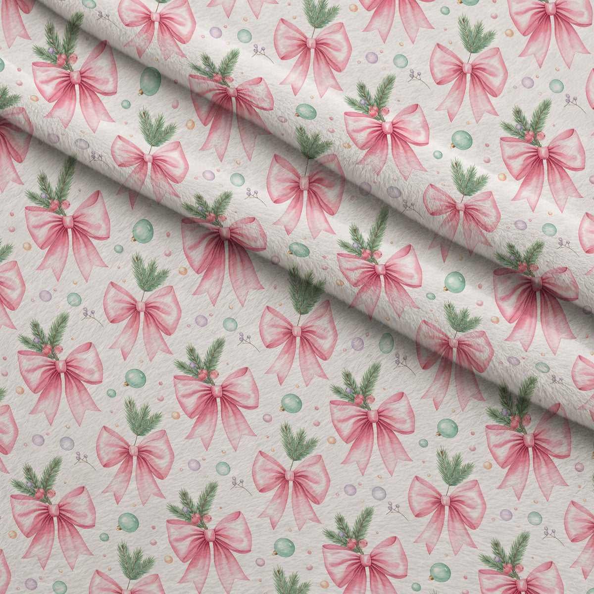 Sugarplum Winter Whimsy Pattern 25 Minky Fabric — plush minky folded close-up preview (mv-minky-v1:lying)