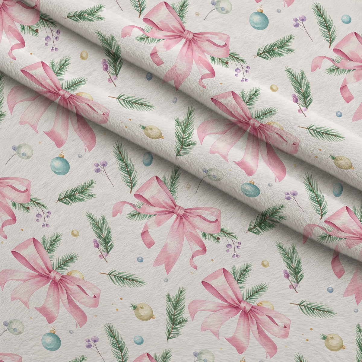 Sugarplum Winter Whimsy Pattern 27 Minky Fabric — plush minky folded close-up preview (mv-minky-v1:lying)