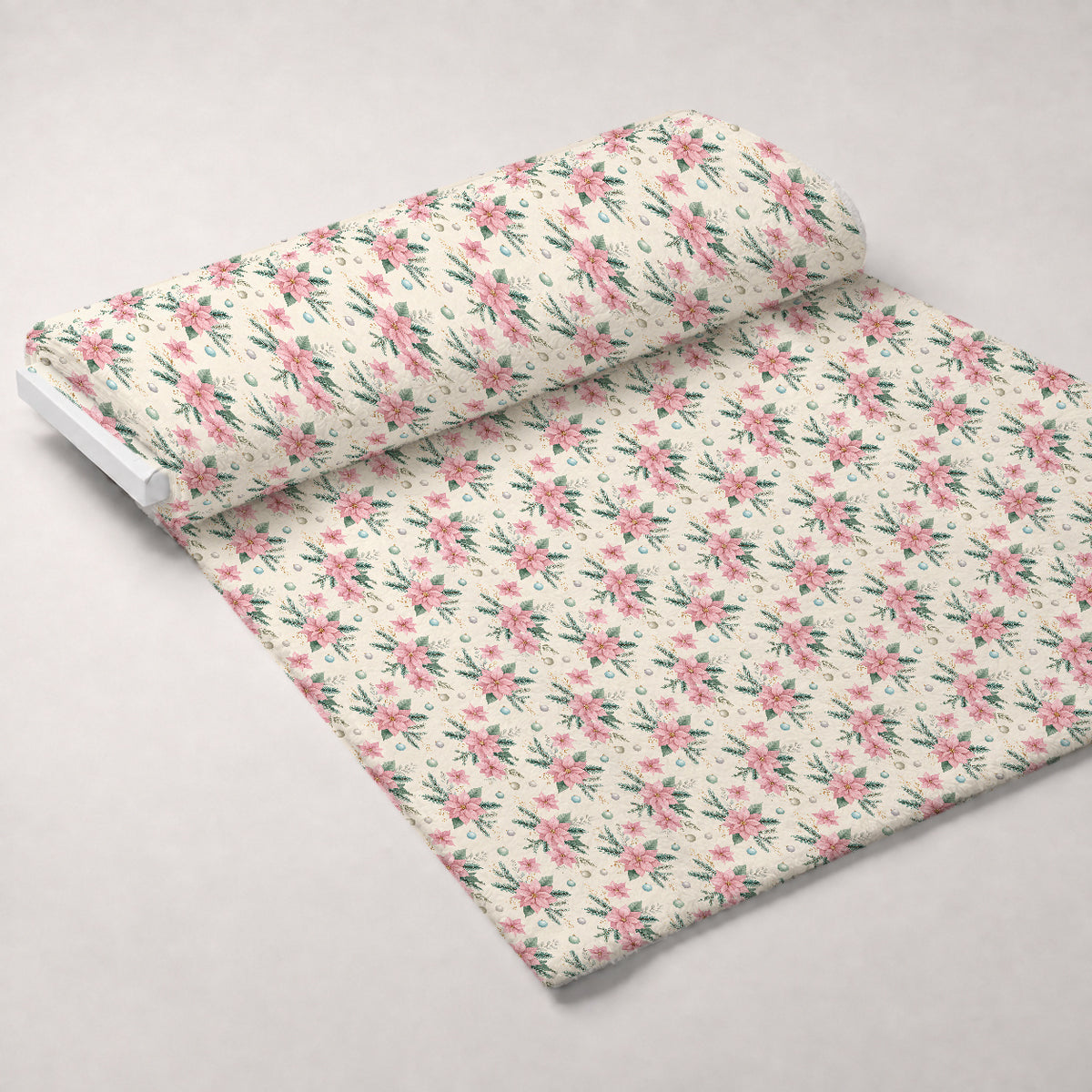 Sugarplum Winter Whimsy Pattern 28 Minky Fabric — plush minky unrolled bolt preview (mv-minky-v1:bolt)