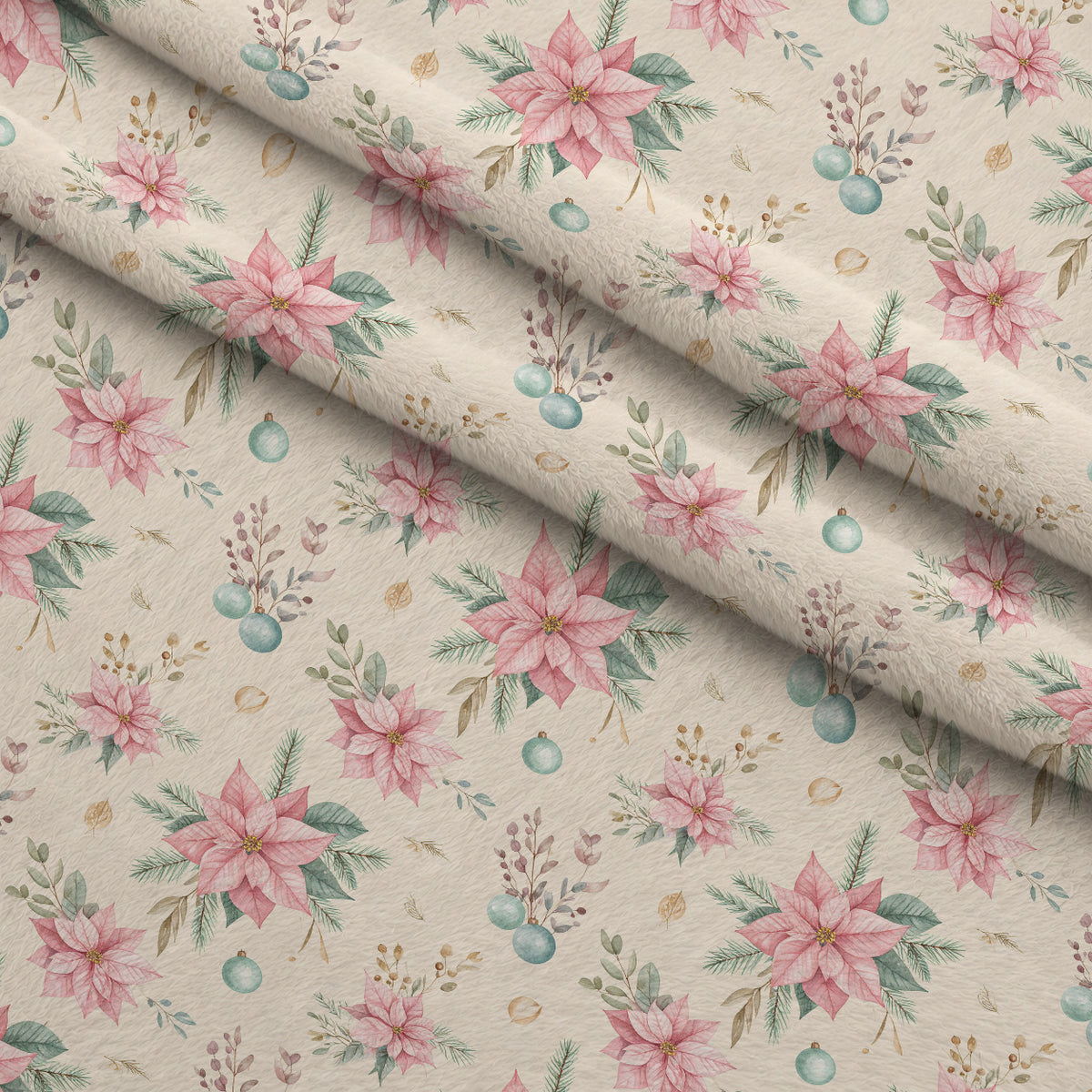 Sugarplum Winter Whimsy Pattern 29 Minky Fabric — plush minky folded close-up preview (mv-minky-v1:lying)
