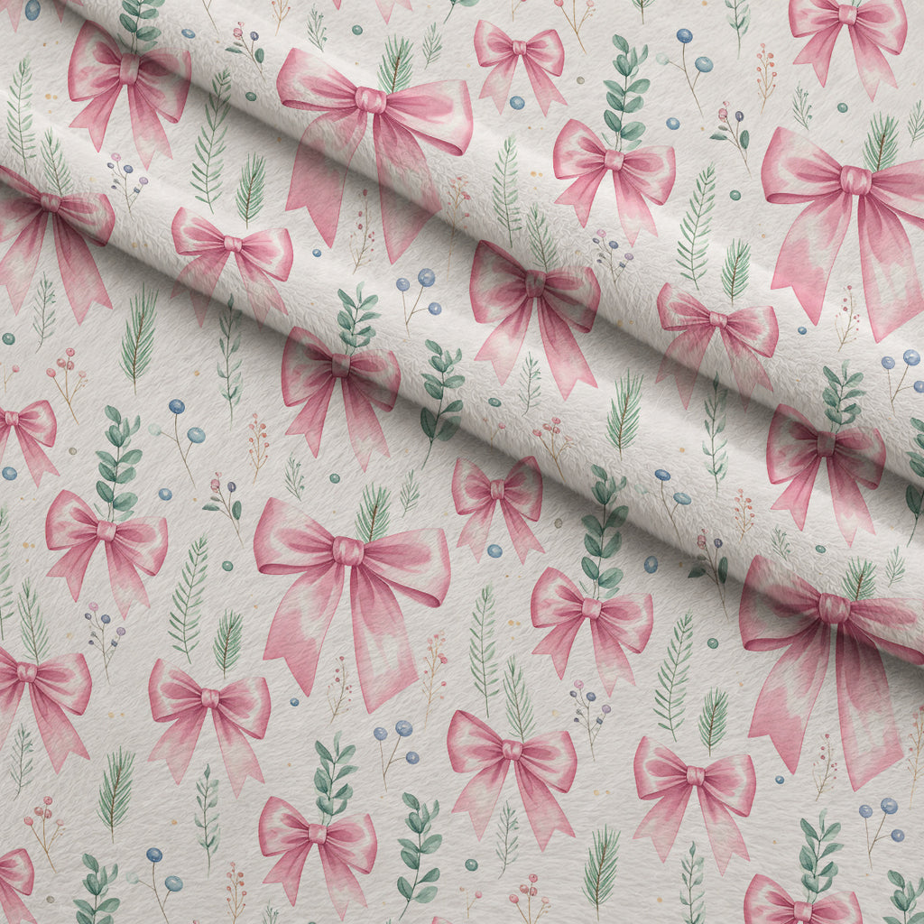 Sugarplum Winter Whimsy Pattern 5 Minky Fabric — plush minky folded close-up preview (mv-minky-v1:lying)