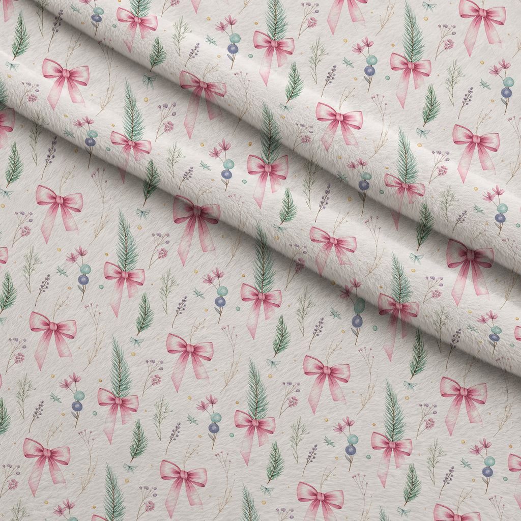 Sugarplum Winter Whimsy Pattern 9 Minky Fabric — plush minky folded close-up preview (mv-minky-v1:lying)