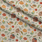 Sunflower Barn Meadow Pattern 6 Minky Fabric — plush minky folded close-up preview (mv-minky-v1:lying)