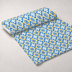 Sunlit Azulejo Pattern 17 Minky Fabric — plush minky unrolled bolt preview (mv-minky-v1:bolt)