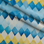 Sunlit Azulejo Pattern 32 Minky Fabric — plush minky folded close-up preview (mv-minky-v1:lying)