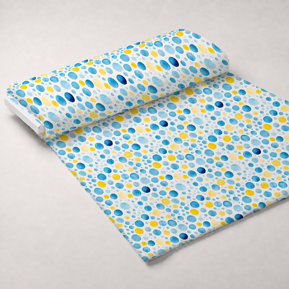 Sunlit Azulejo Pattern 34 Minky Fabric — plush minky unrolled bolt preview (mv-minky-v1:bolt)