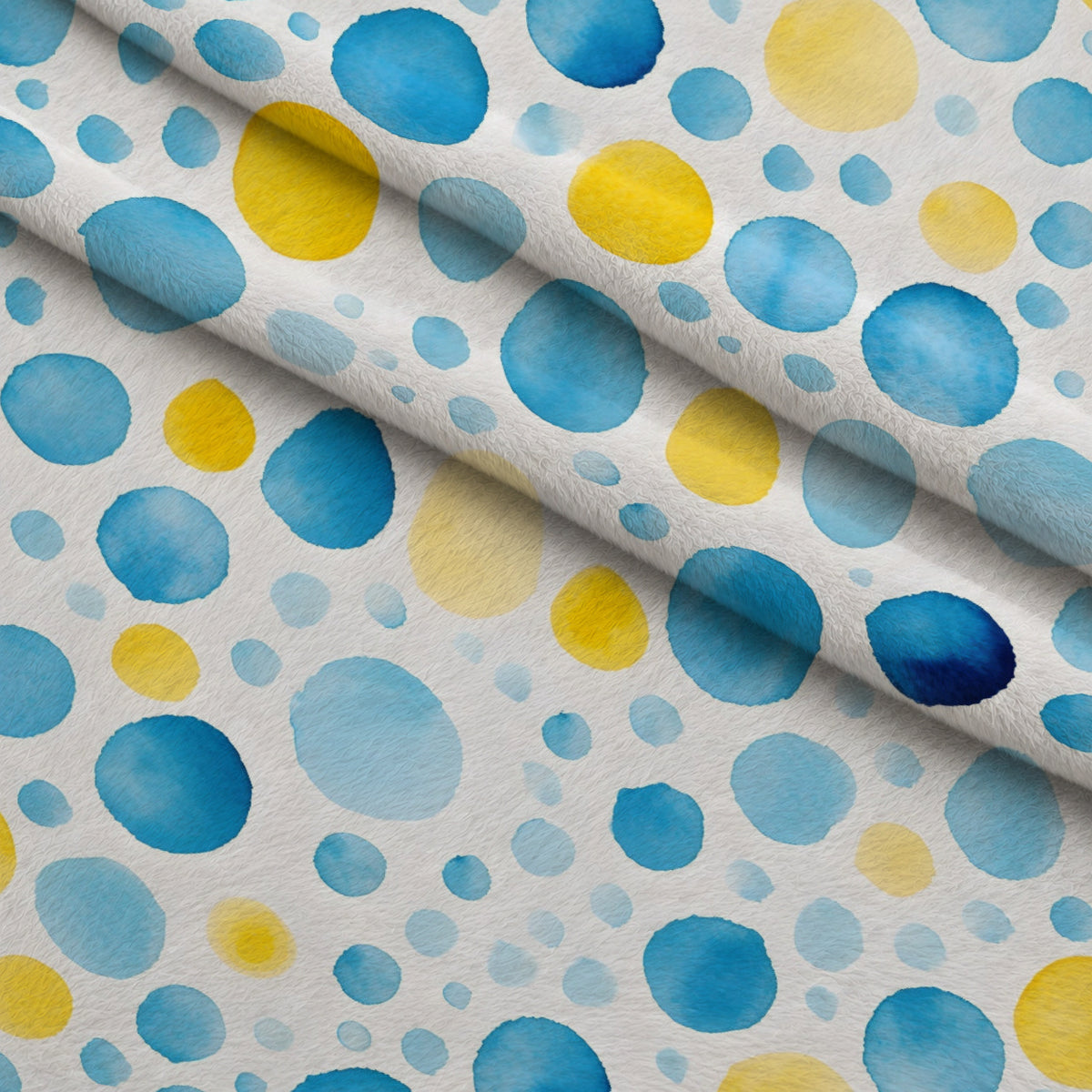 Sunlit Azulejo Pattern 34 Minky Fabric — plush minky folded close-up preview (mv-minky-v1:lying)