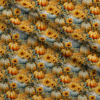 Sunlit Harvest Blooms Pattern 6 Minky Fabric — plush minky folded close-up preview (mv-minky-v1:lying)