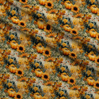 Sunlit Harvest Blooms Pattern 8 Minky Fabric — plush minky folded close-up preview (mv-minky-v1:lying)