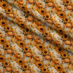Sunlit Harvest Blooms Pattern 9 Minky Fabric — plush minky folded close-up preview (mv-minky-v1:lying)