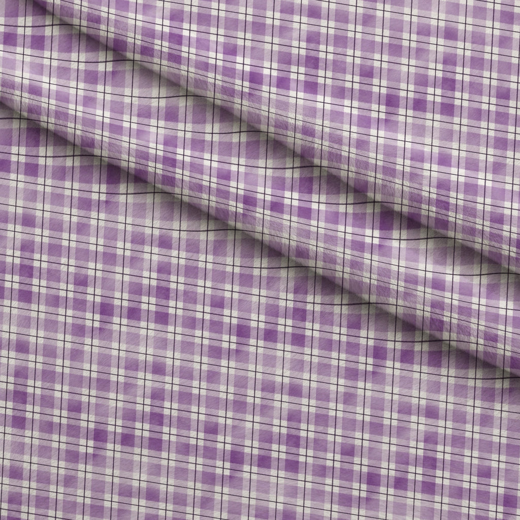 Sunwashed Tartan Pattern 21 Minky Fabric — plush minky folded close-up preview (mv-minky-v1:lying)