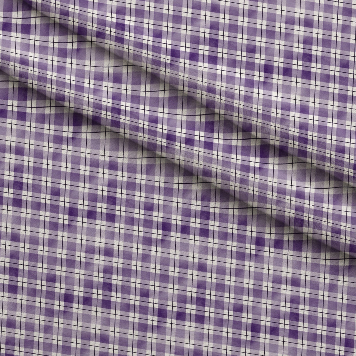 Sunwashed Tartan Pattern 22 Minky Fabric — plush minky folded close-up preview (mv-minky-v1:lying)