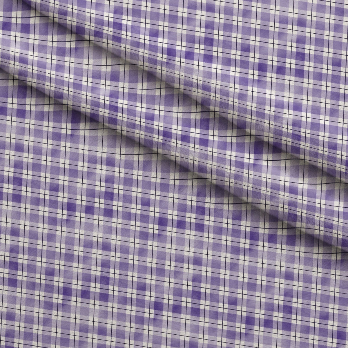 Sunwashed Tartan Pattern 23 Minky Fabric — plush minky folded close-up preview (mv-minky-v1:lying)