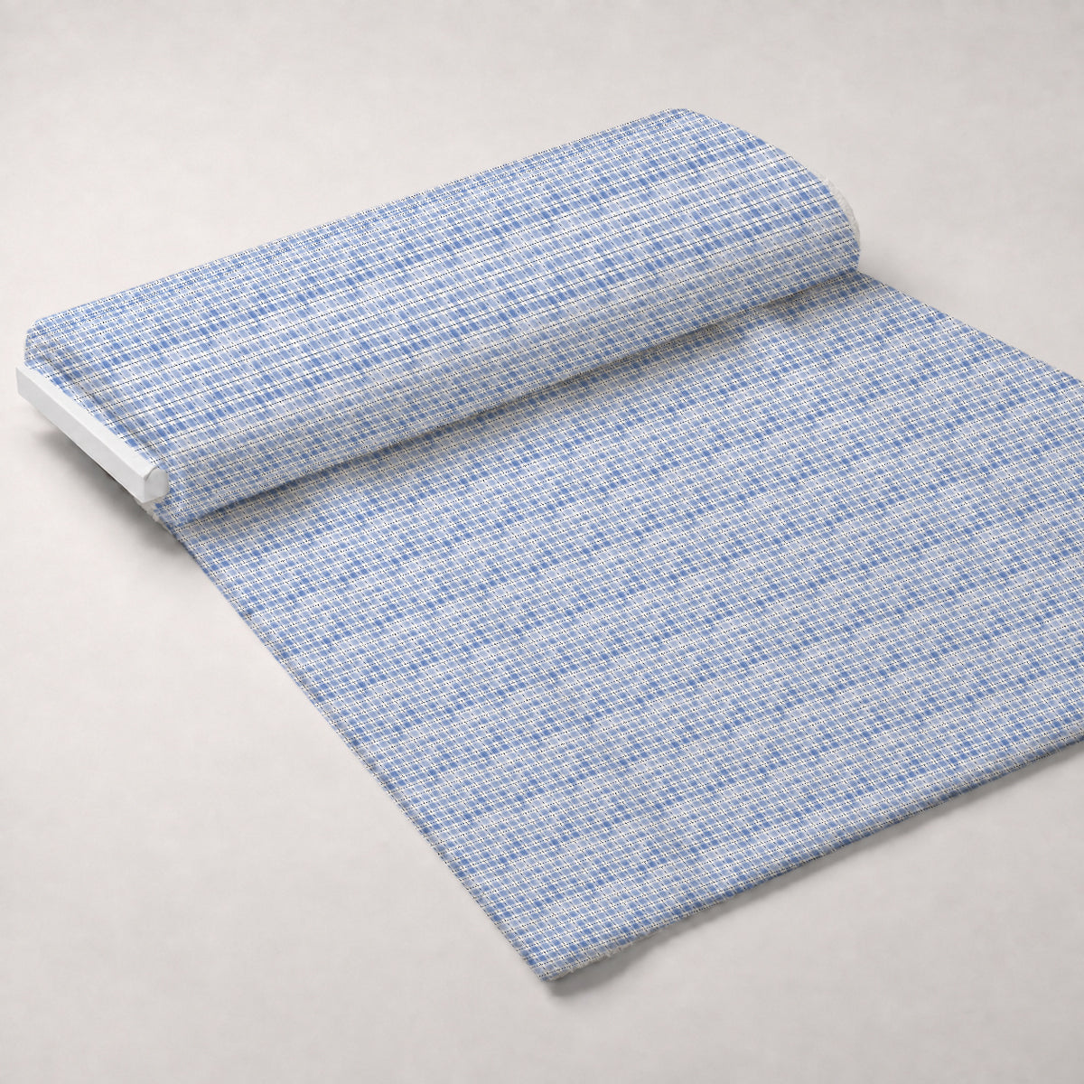 Sunwashed Tartan Pattern 25 Minky Fabric — plush minky unrolled bolt preview (mv-minky-v1:bolt)