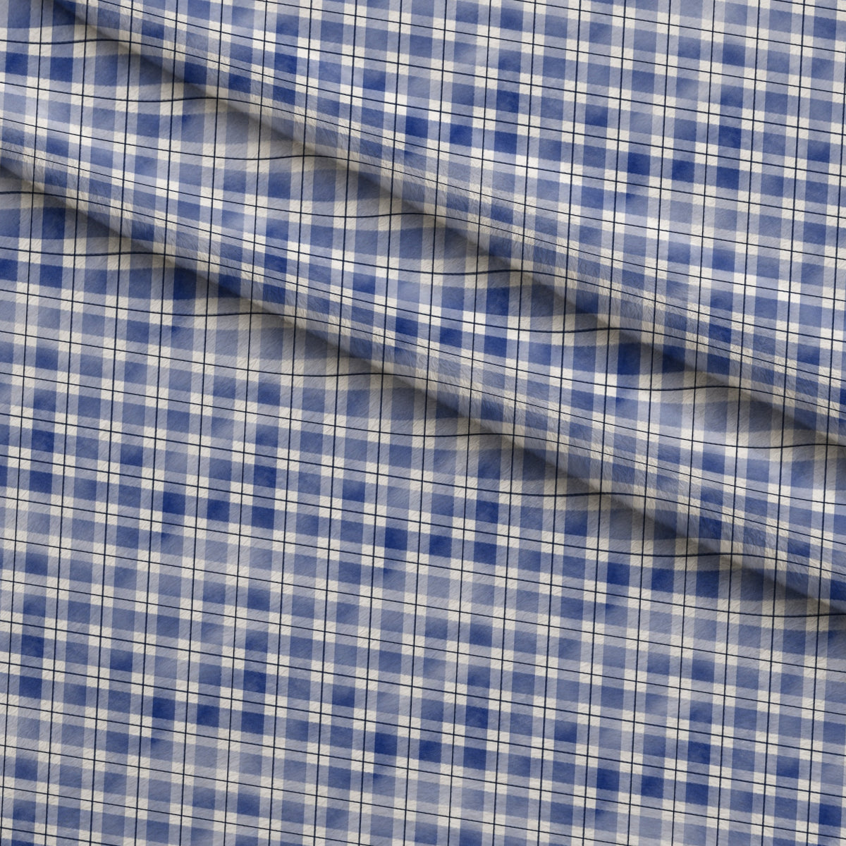 Sunwashed Tartan Pattern 27 Minky Fabric — plush minky folded close-up preview (mv-minky-v1:lying)
