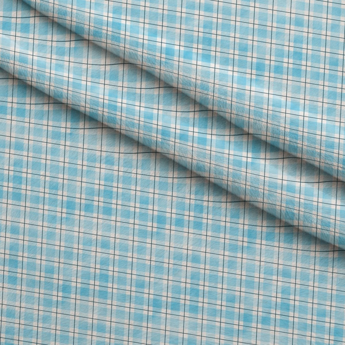 Sunwashed Tartan Pattern 31 Minky Fabric — plush minky folded close-up preview (mv-minky-v1:lying)