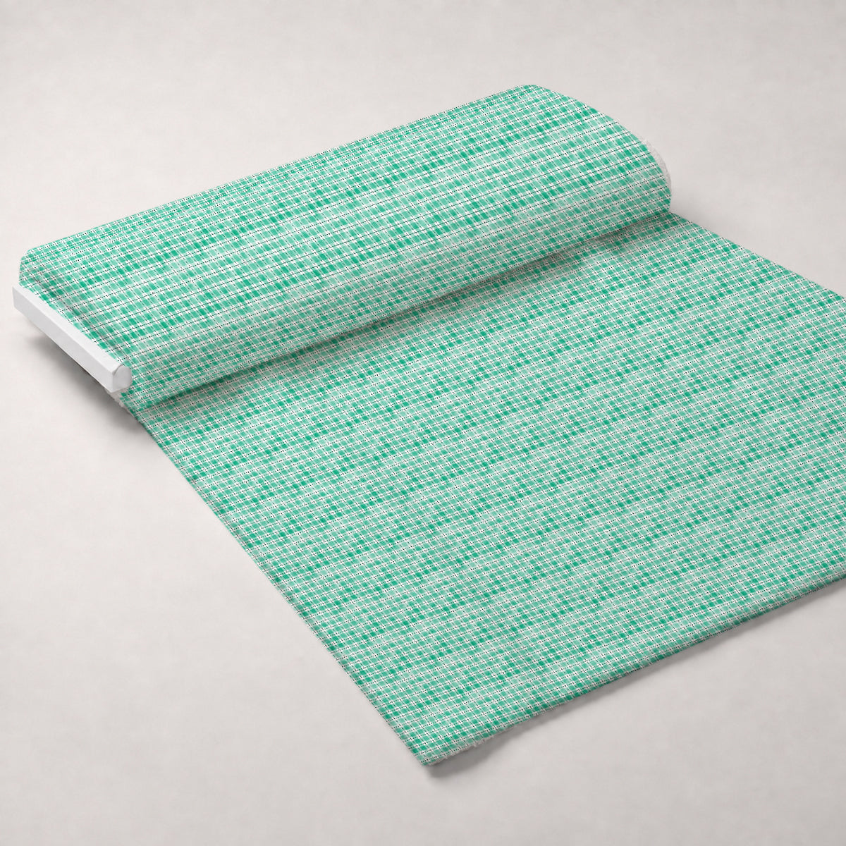 Sunwashed Tartan Pattern 34 Minky Fabric — plush minky unrolled bolt preview (mv-minky-v1:bolt)