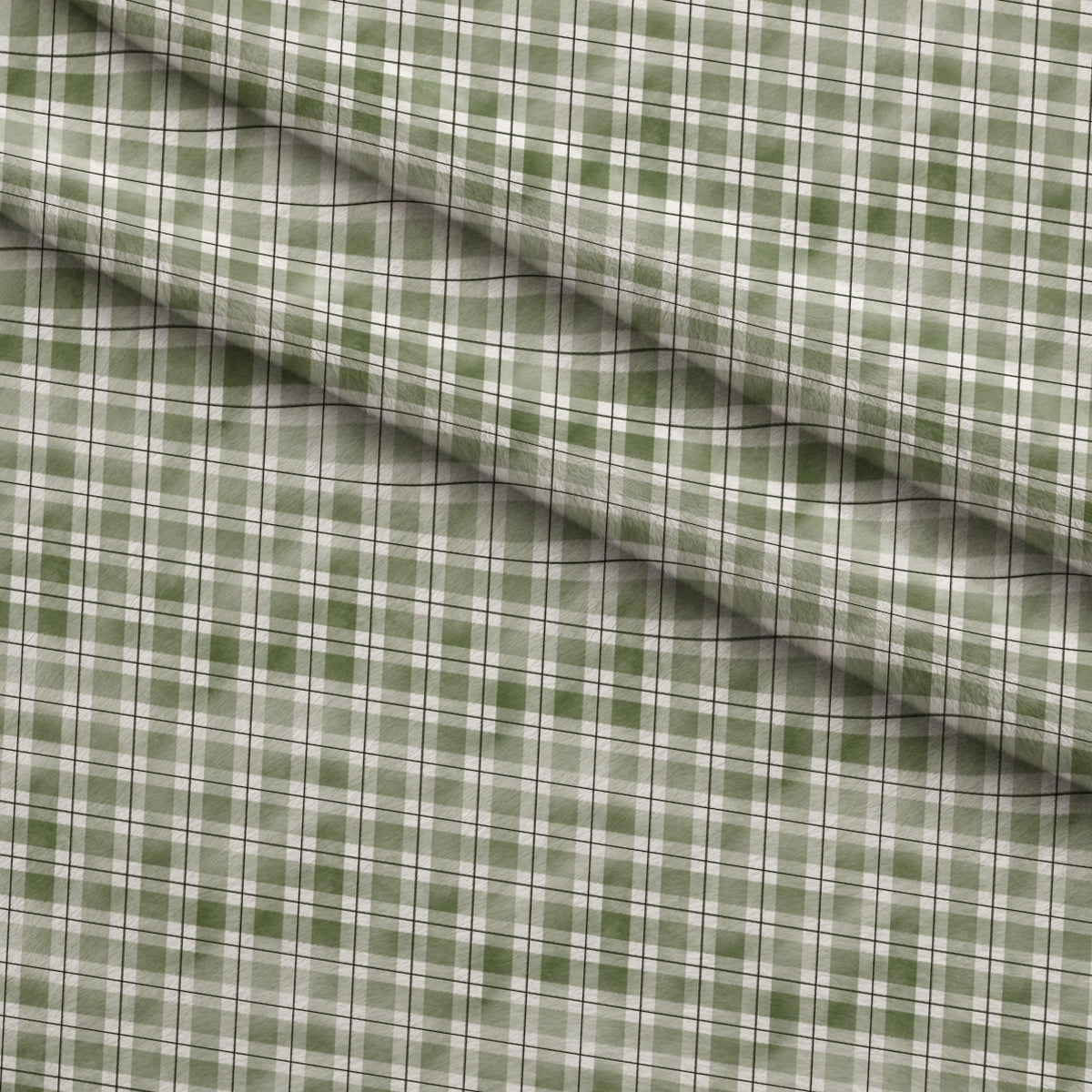 Sunwashed Tartan Pattern 42 Minky Fabric — plush minky folded close-up preview (mv-minky-v1:lying)