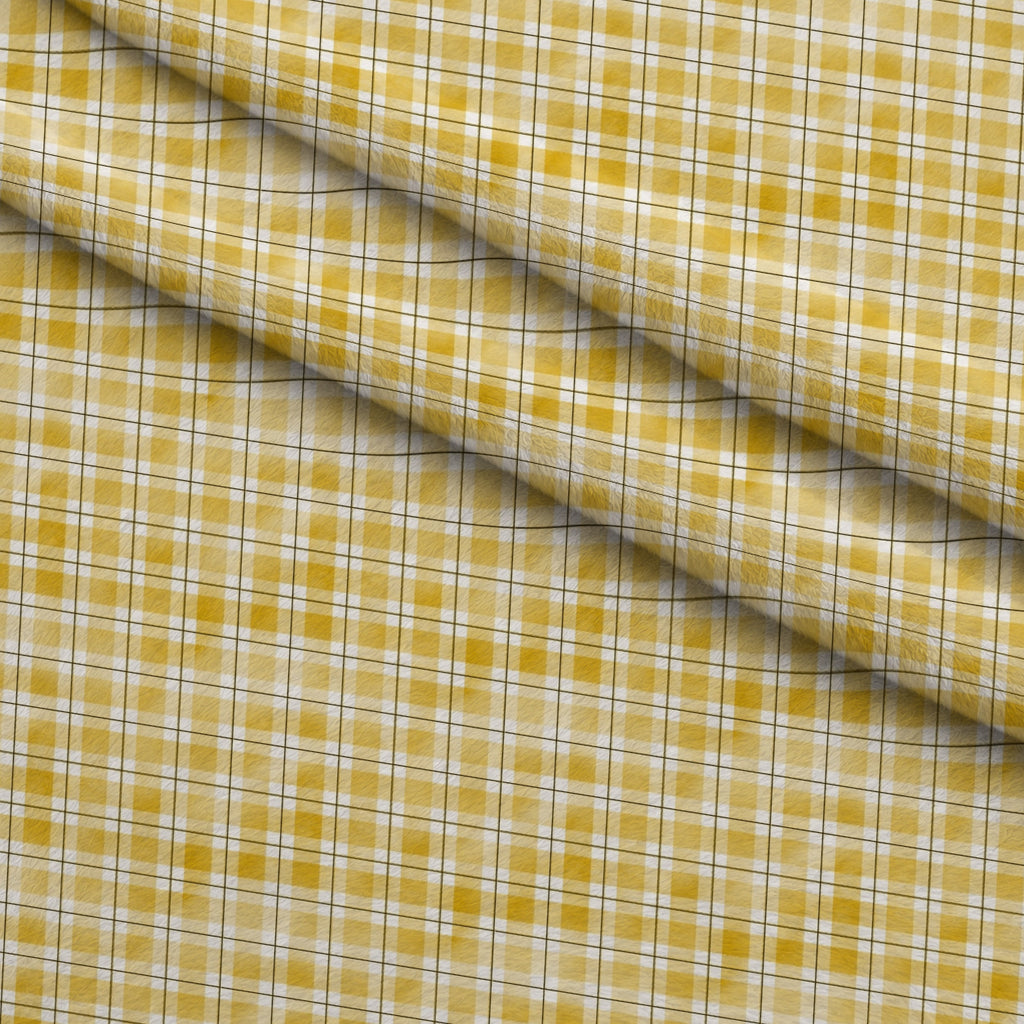 Sunwashed Tartan Pattern 44 Minky Fabric — plush minky folded close-up preview (mv-minky-v1:lying)