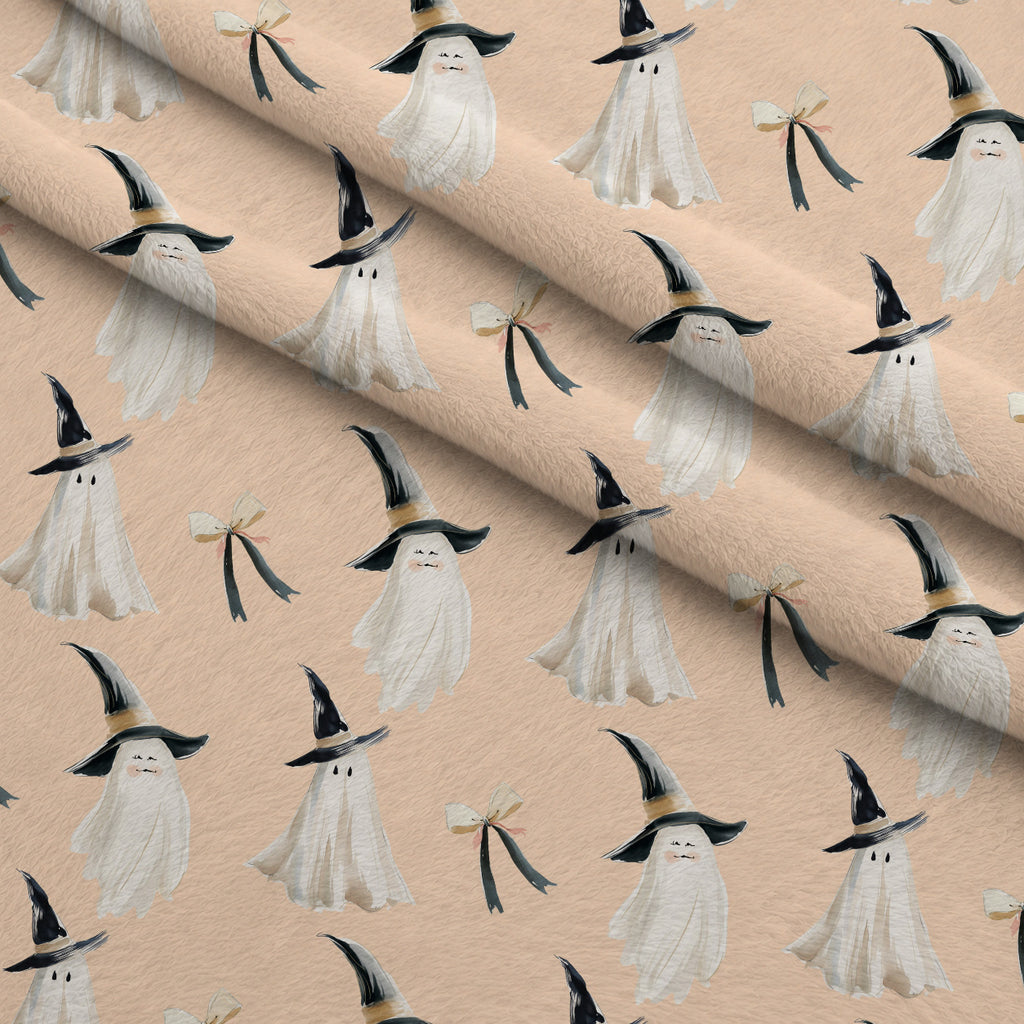 Sweet Spooks Pattern 1 Minky Fabric — plush minky folded close-up preview (mv-minky-v1:lying)