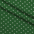 Sweet Strawberries Green Polka Dots Minky Fabric — plush minky folded close-up preview (mv-minky-v1:lying)