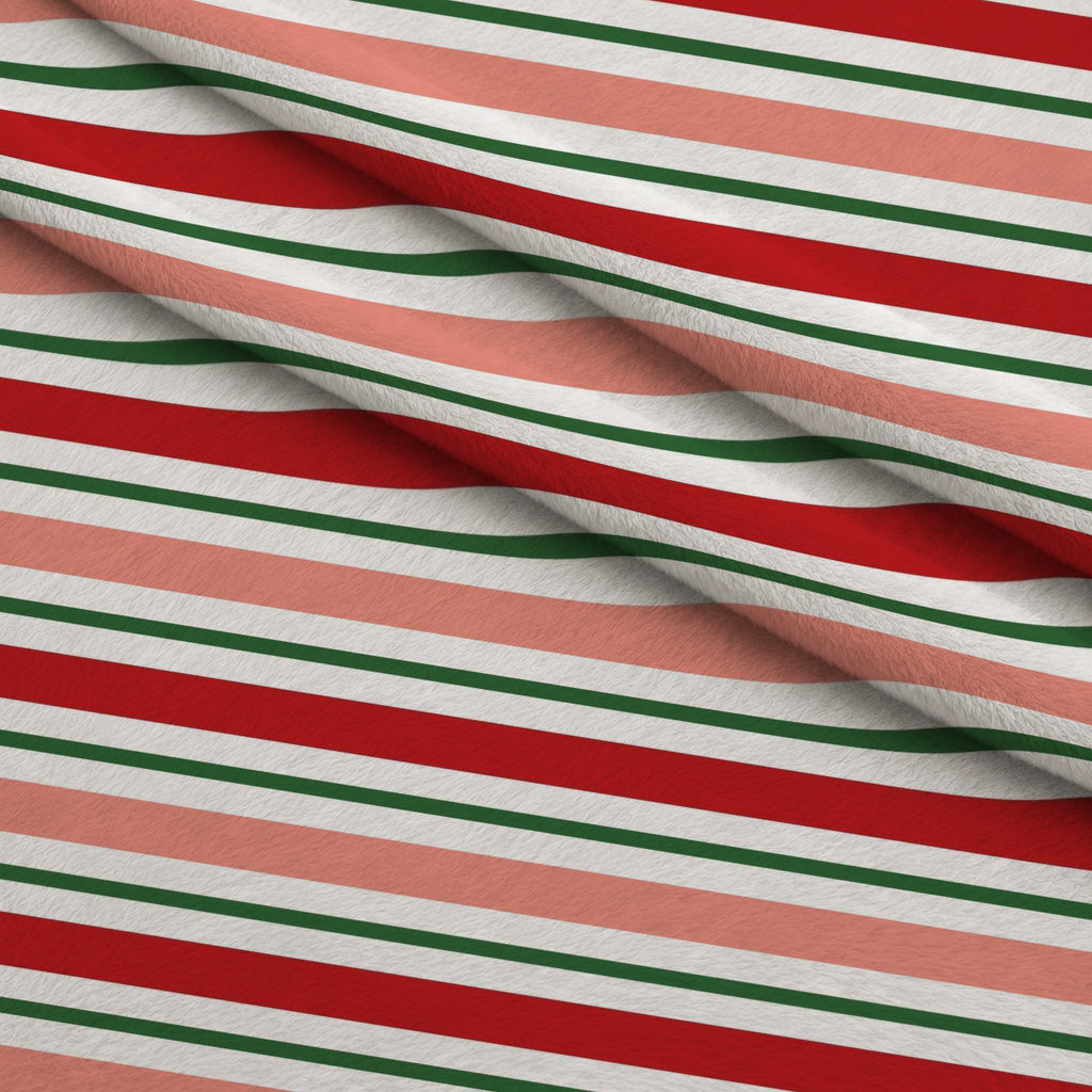 Sweet Strawberry Multicolour Stripes Minky Fabric — plush minky folded close-up preview (mv-minky-v1:lying)