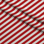 Sweet Strawberry Red Diagonal Stripes Minky Fabric — plush minky folded close-up preview (mv-minky-v1:lying)