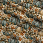 Tartan Harvest Gathering Pattern 3 Minky Fabric — plush minky folded close-up preview (mv-minky-v1:lying)