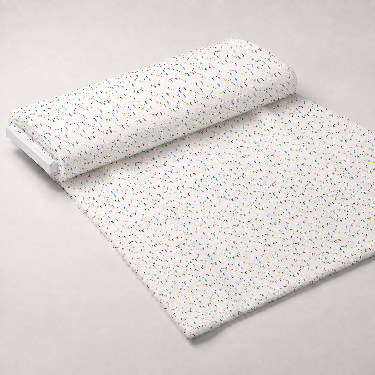 Technicolor Twinkle Pattern 12 Minky Fabric — plush minky unrolled bolt preview (mv-minky-v1:bolt)