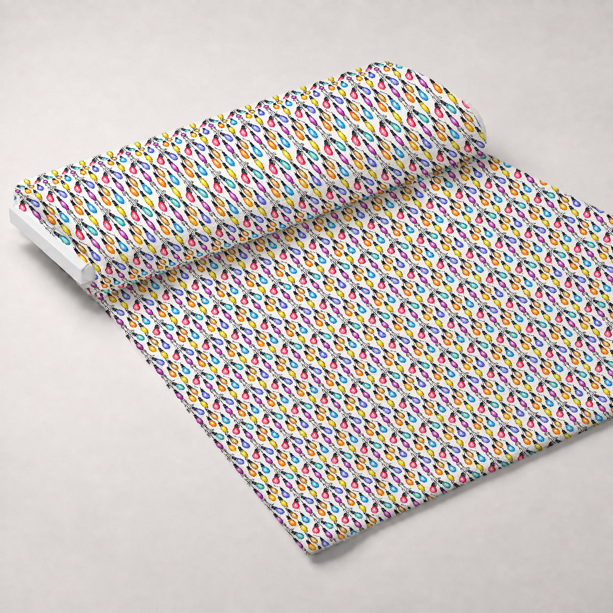 Technicolor Twinkle Pattern 6 Minky Fabric — plush minky unrolled bolt preview (mv-minky-v1:bolt)