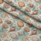Tidepool Treasures Pattern 1 Minky Fabric — plush minky folded close-up preview (mv-minky-v1:lying)