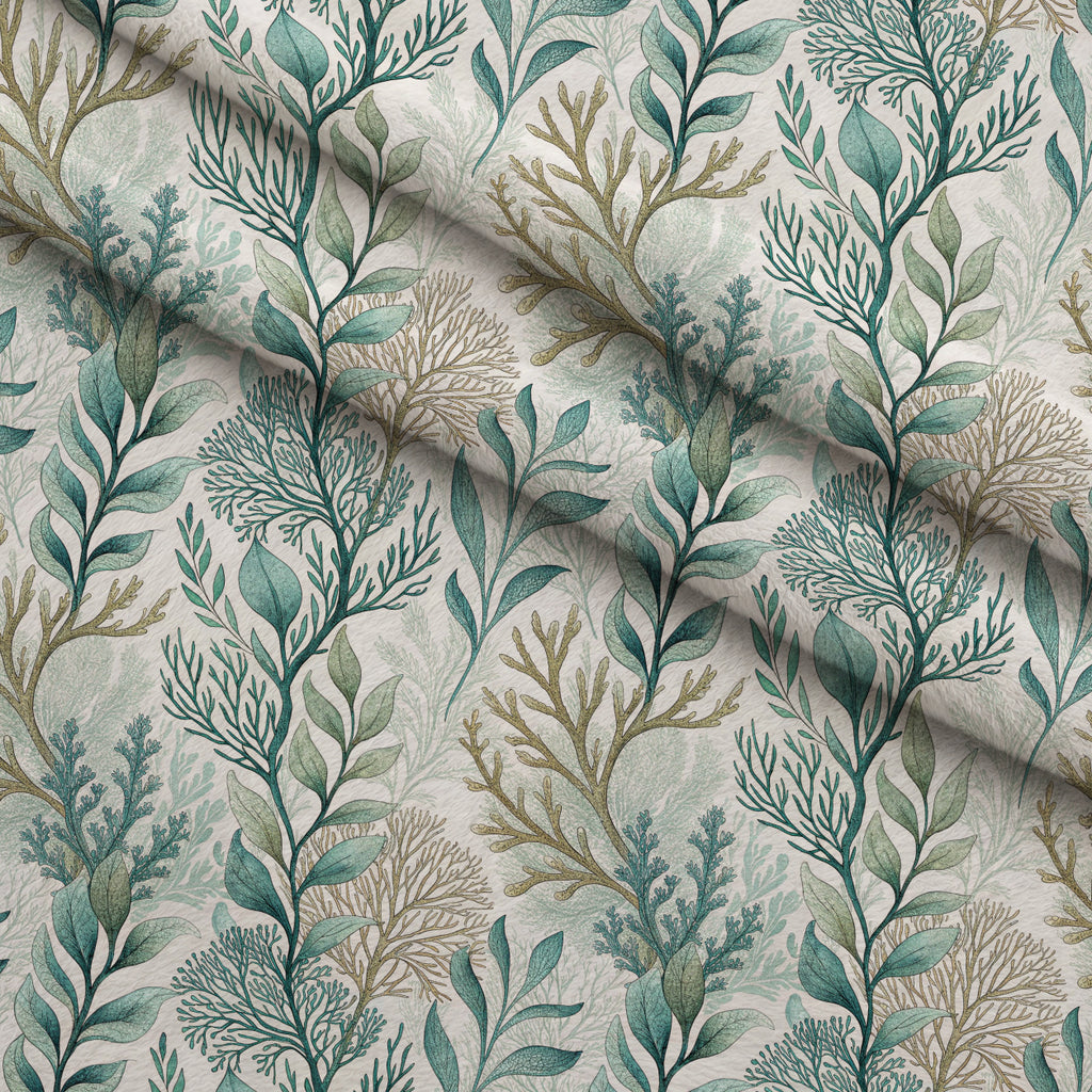 Tidepool Treasures Pattern 3 Minky Fabric — plush minky folded close-up preview (mv-minky-v1:lying)