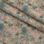 Timeworn Ephemera Pattern 1 Minky Fabric — plush minky folded close-up preview (mv-minky-v1:lying)