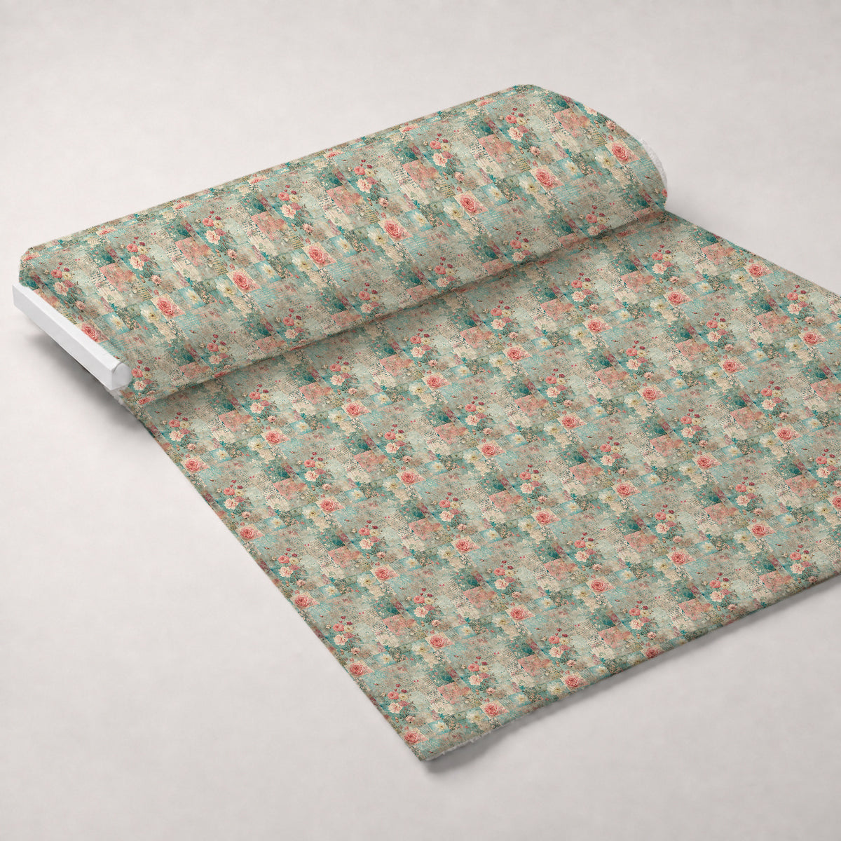 Timeworn Ephemera Pattern 3 Minky Fabric — plush minky unrolled bolt preview (mv-minky-v1:bolt)