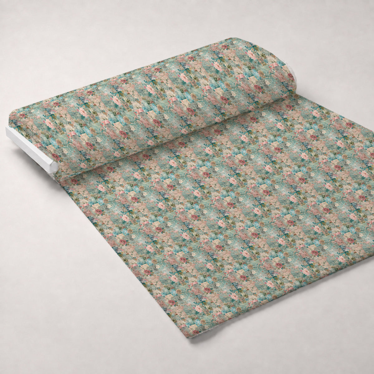 Timeworn Ephemera Pattern 4 Minky Fabric — plush minky unrolled bolt preview (mv-minky-v1:bolt)
