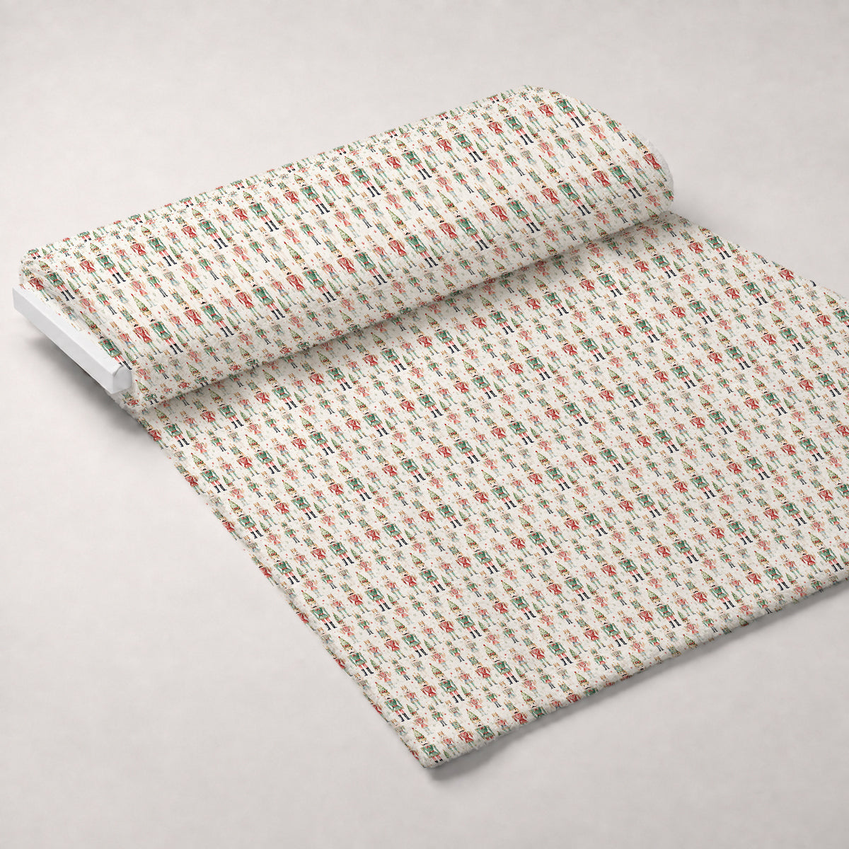 Toy Soldier Parade Pattern 1 Minky Fabric — plush minky unrolled bolt preview (mv-minky-v1:bolt)