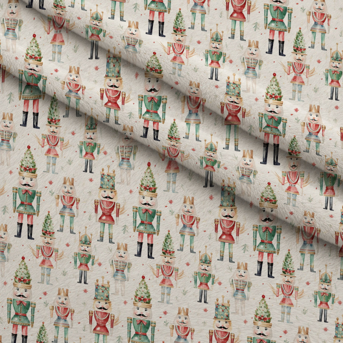 Toy Soldier Parade Pattern 1 Minky Fabric — plush minky folded close-up preview (mv-minky-v1:lying)