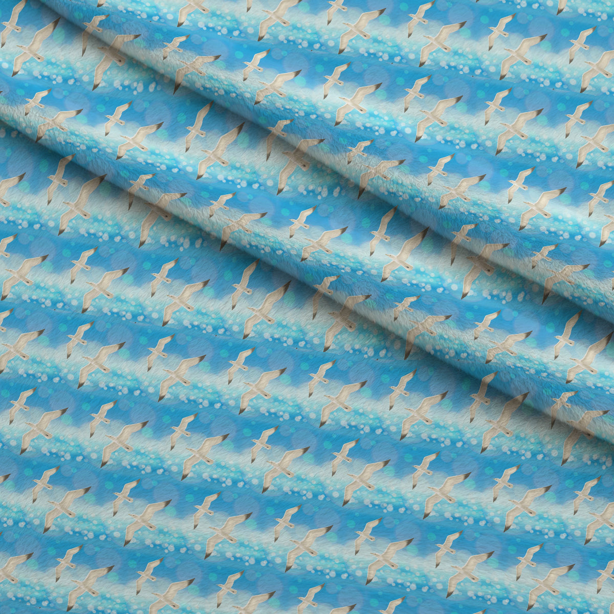 Tropical Shoreline Pattern 10 Minky Fabric — plush minky folded close-up preview (mv-minky-v1:lying)