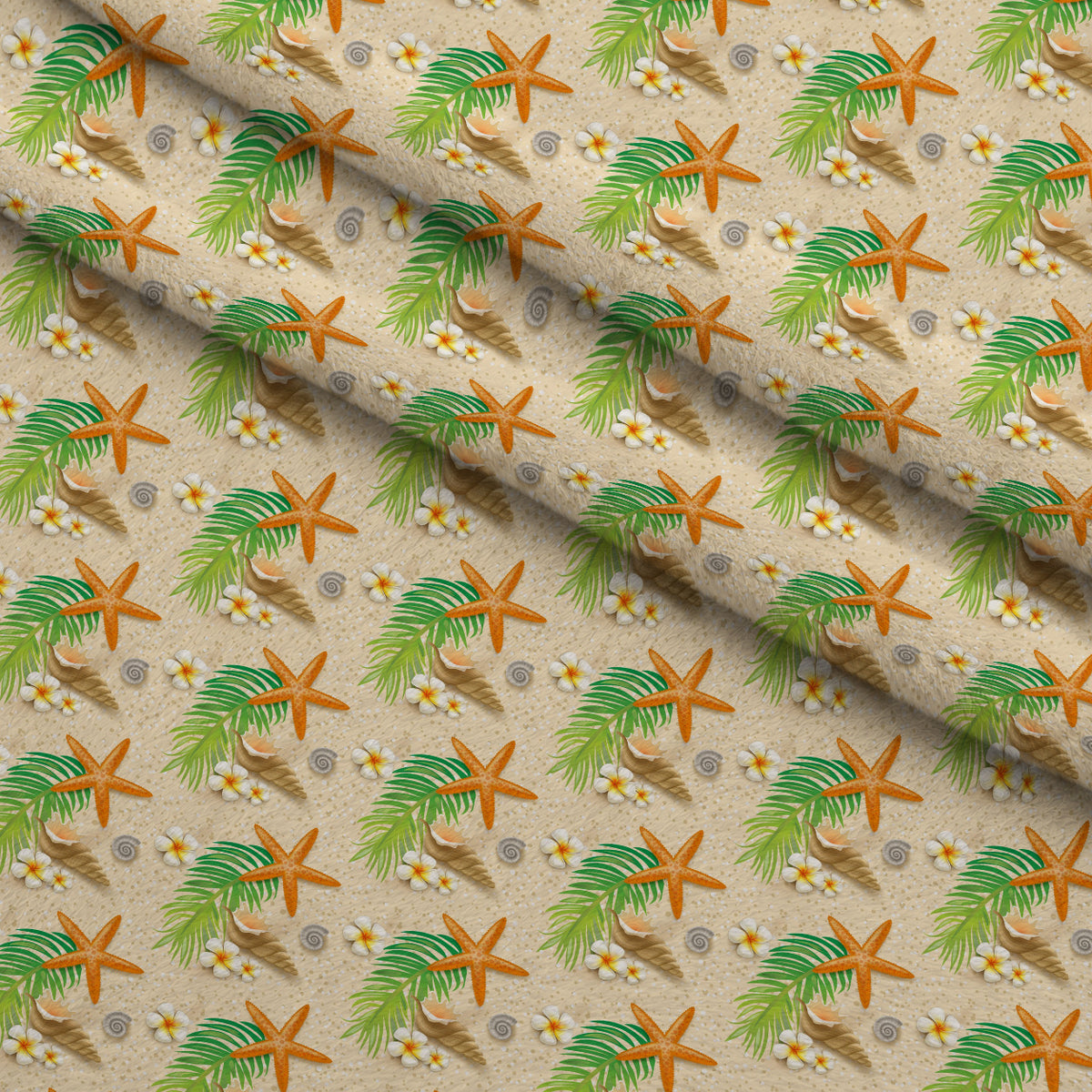 Tropical Shoreline Pattern 12 Minky Fabric — plush minky folded close-up preview (mv-minky-v1:lying)
