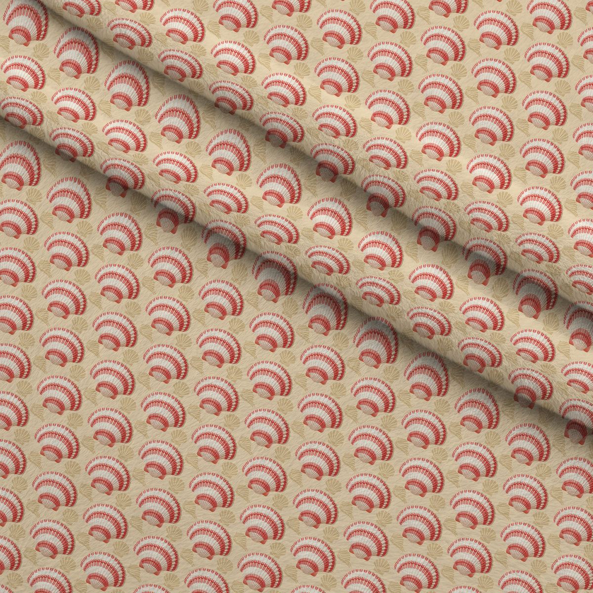 Tropical Shoreline Pattern 2 Minky Fabric — plush minky folded close-up preview (mv-minky-v1:lying)