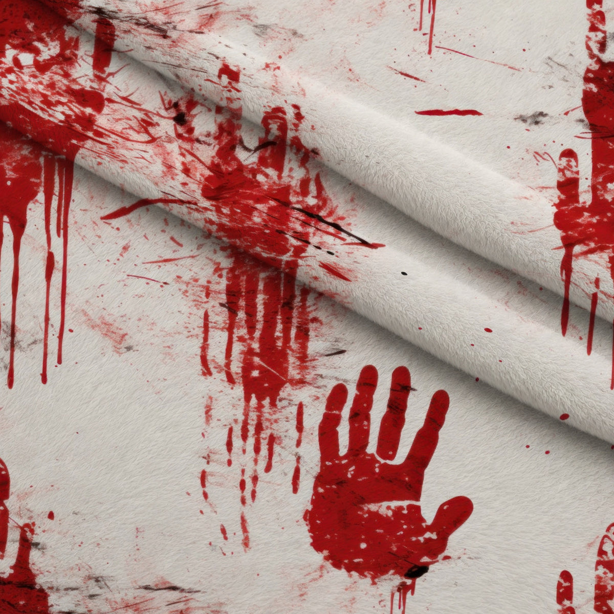 True Crime Pattern 1 Minky Fabric — plush minky folded close-up preview (mv-minky-v1:lying)