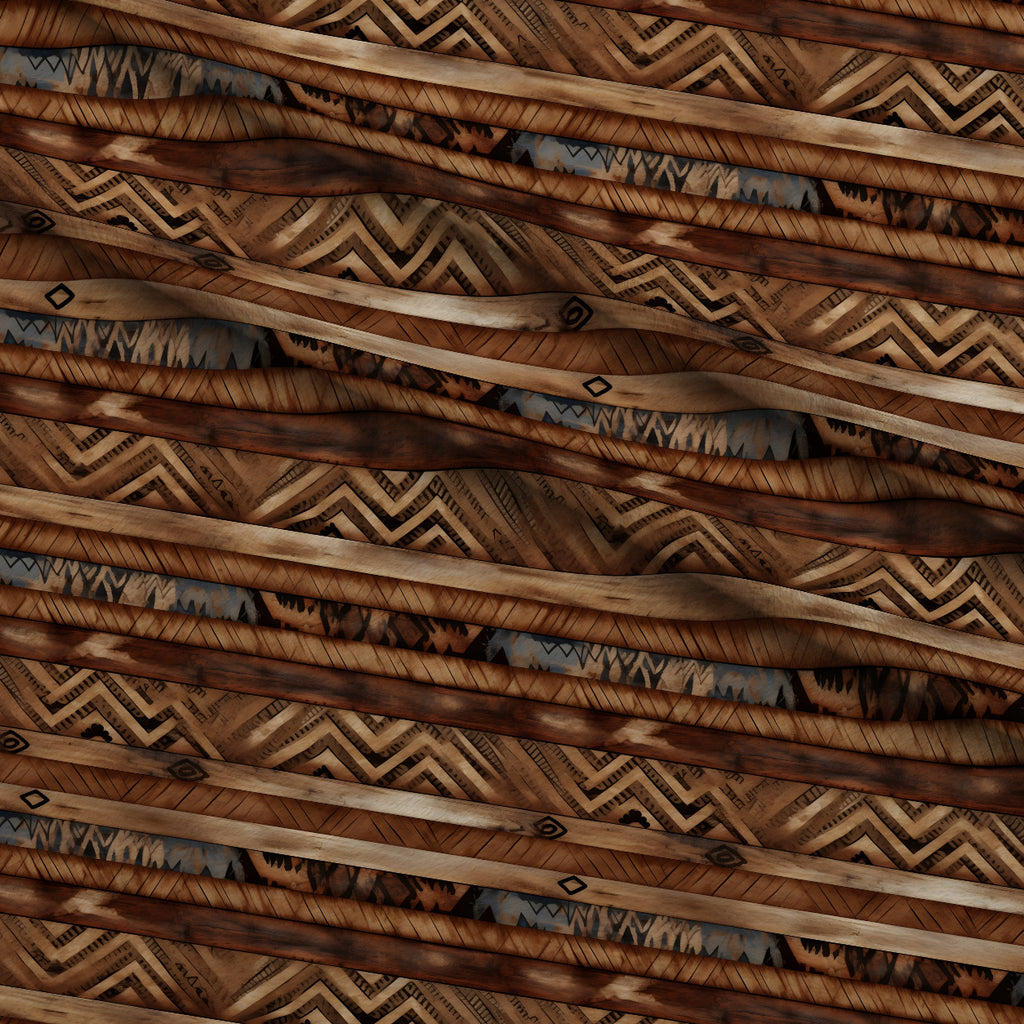 Turquoise Trail Ranch Pattern 2 Minky Fabric — plush minky folded close-up preview (mv-minky-v1:lying)
