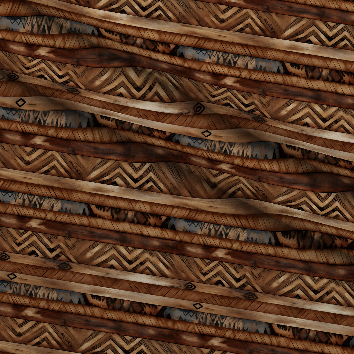 Turquoise Trail Ranch Pattern 2 Minky Fabric — plush minky folded close-up preview (mv-minky-v1:lying)