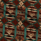 Turquoise Trail Ranch Pattern 3 Minky Fabric — plush minky folded close-up preview (mv-minky-v1:lying)