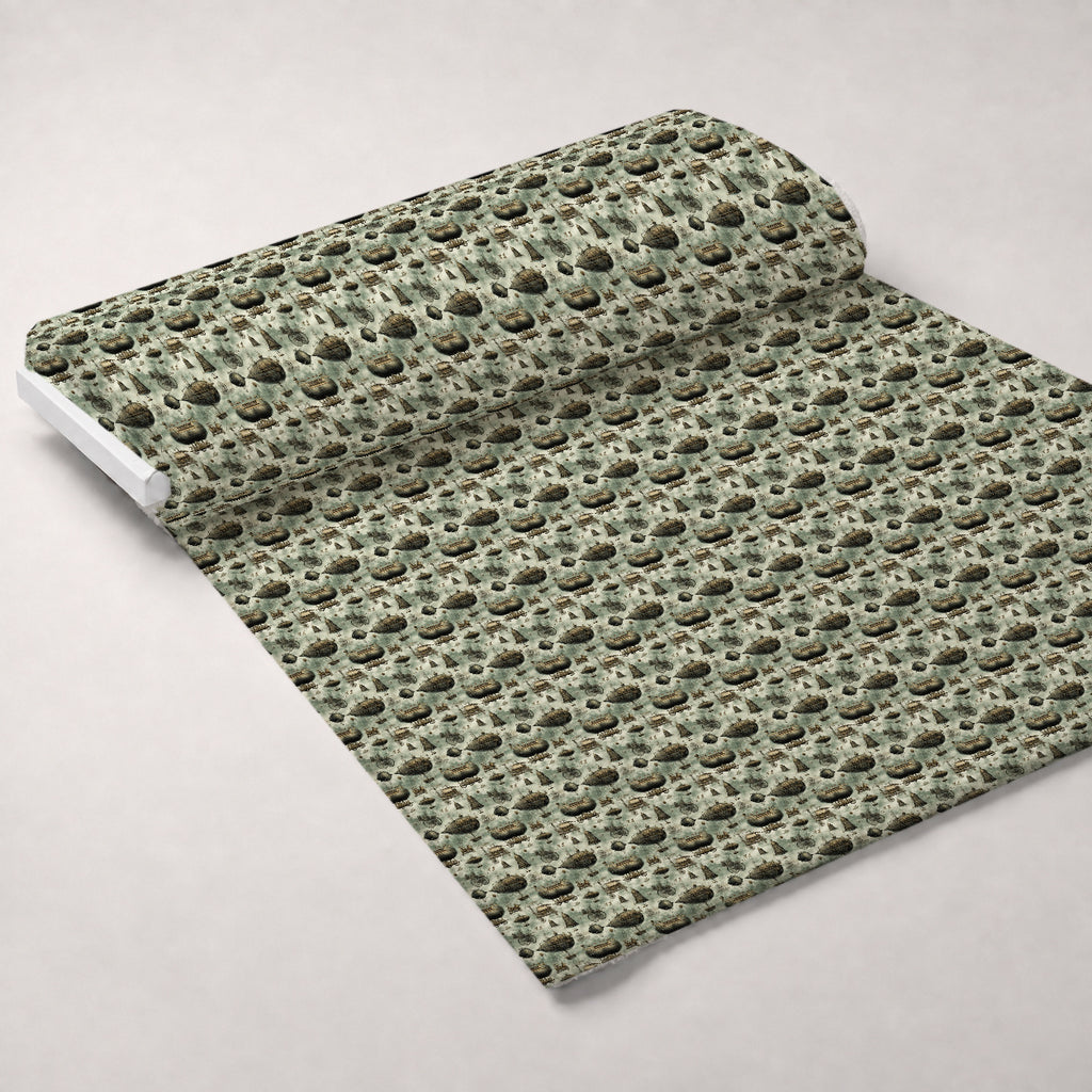 Victorian Aeronaut Pattern 1 Minky Fabric — plush minky unrolled bolt preview (mv-minky-v1:bolt)