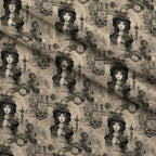 Victorian Aeronaut Pattern 2 Minky Fabric — plush minky folded close-up preview (mv-minky-v1:lying)