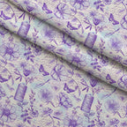Vintage Notions Pattern 1 Minky Fabric — plush minky folded close-up preview (mv-minky-v1:lying)