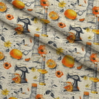 Vintage Notions Pattern 11 Minky Fabric — plush minky folded close-up preview (mv-minky-v1:lying)